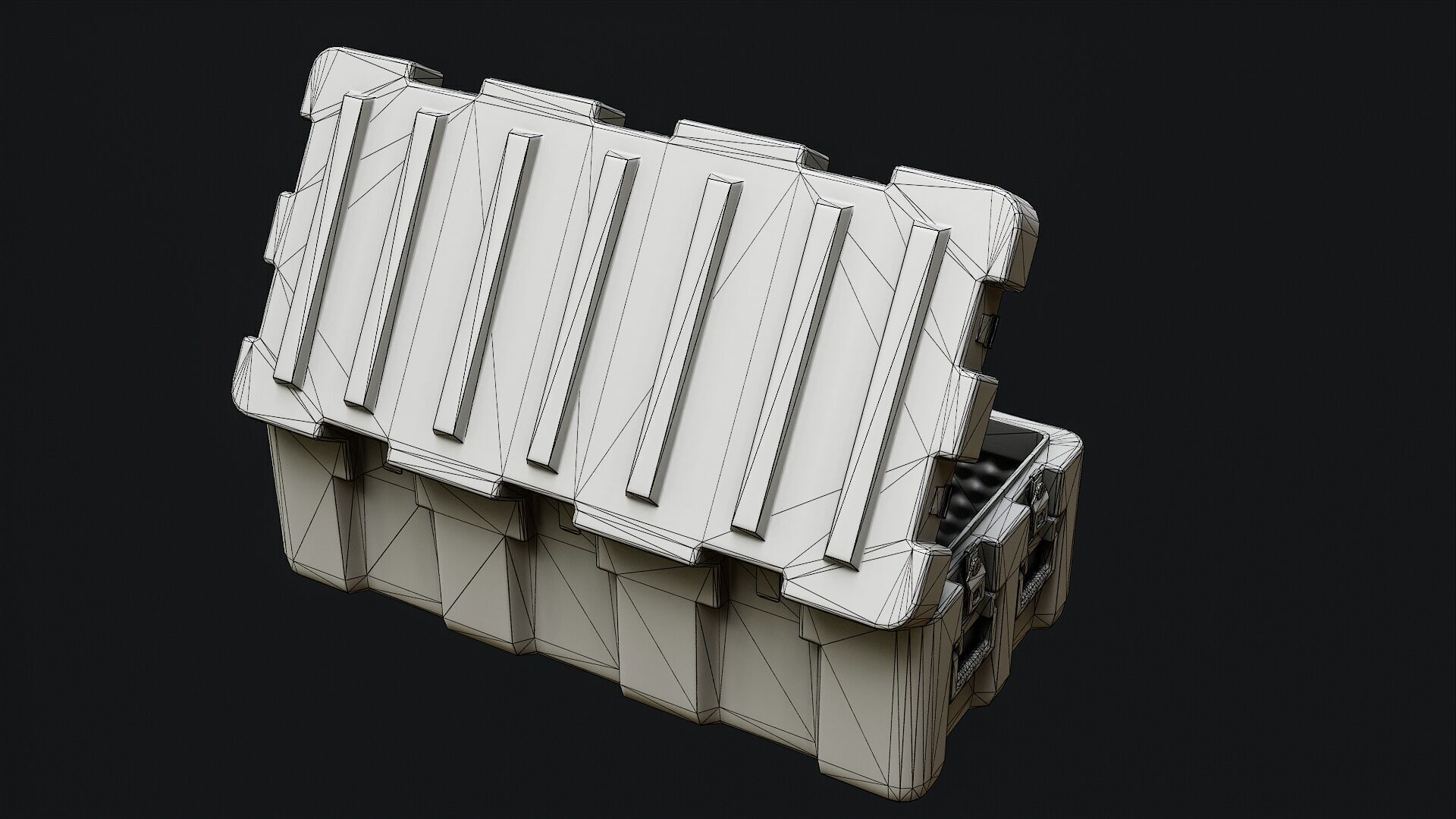 Low Poly PBR Military Crate Collection Low-poly 3D model_39