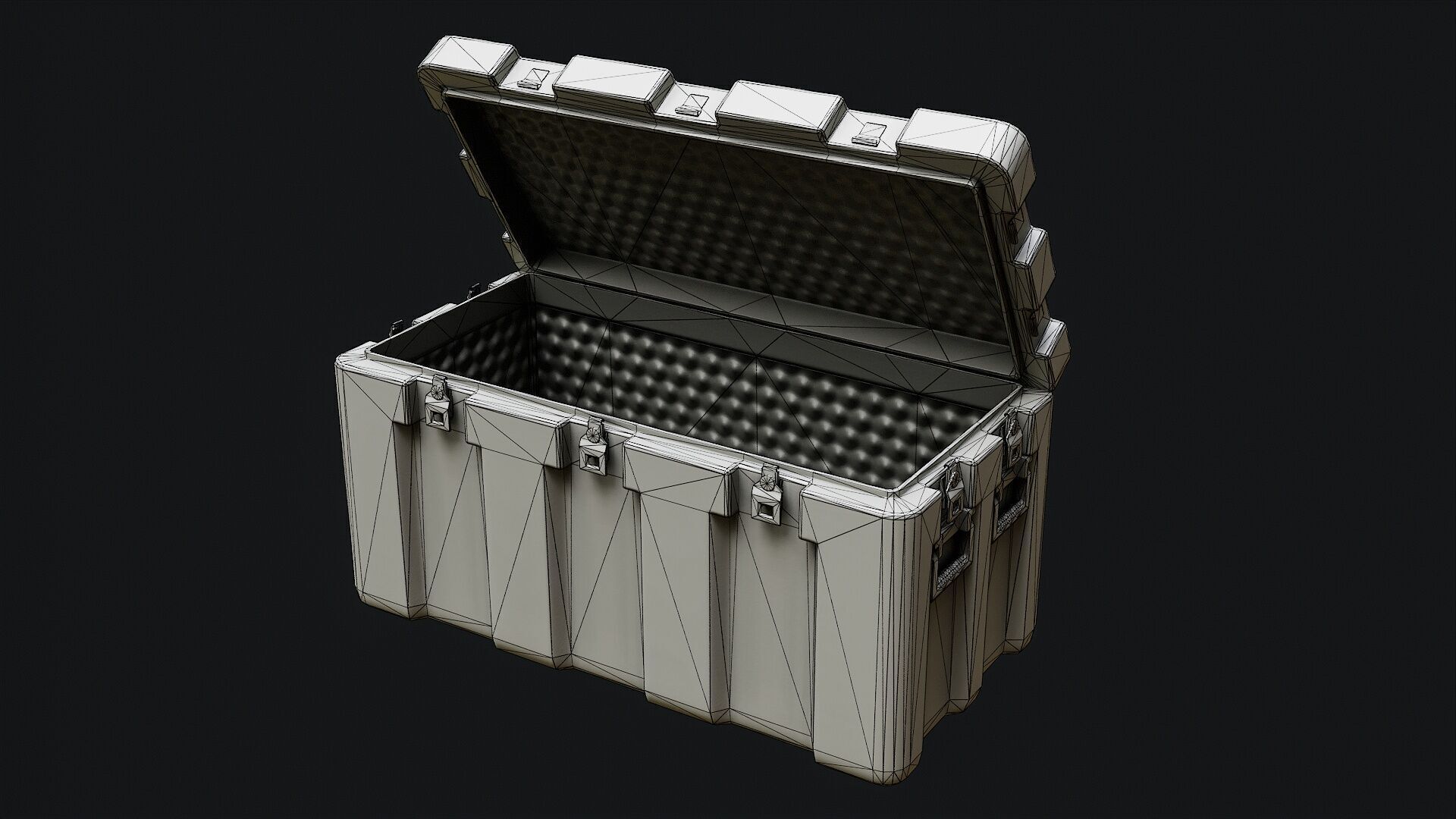 Low Poly PBR Military Crate Collection Low-poly 3D model_21
