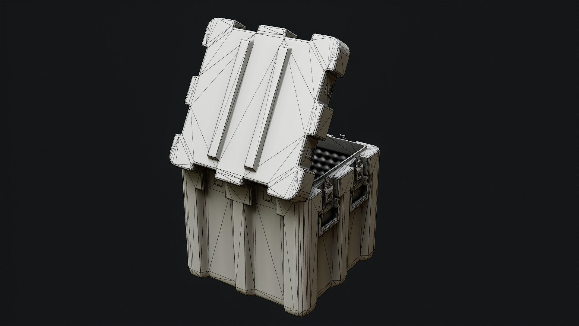 Low Poly PBR Military Crate Collection Low-poly 3D model_31