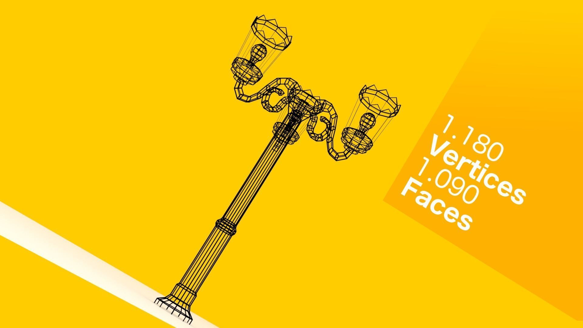 Victorian Street Lantern Pack Low-poly 3D model_2