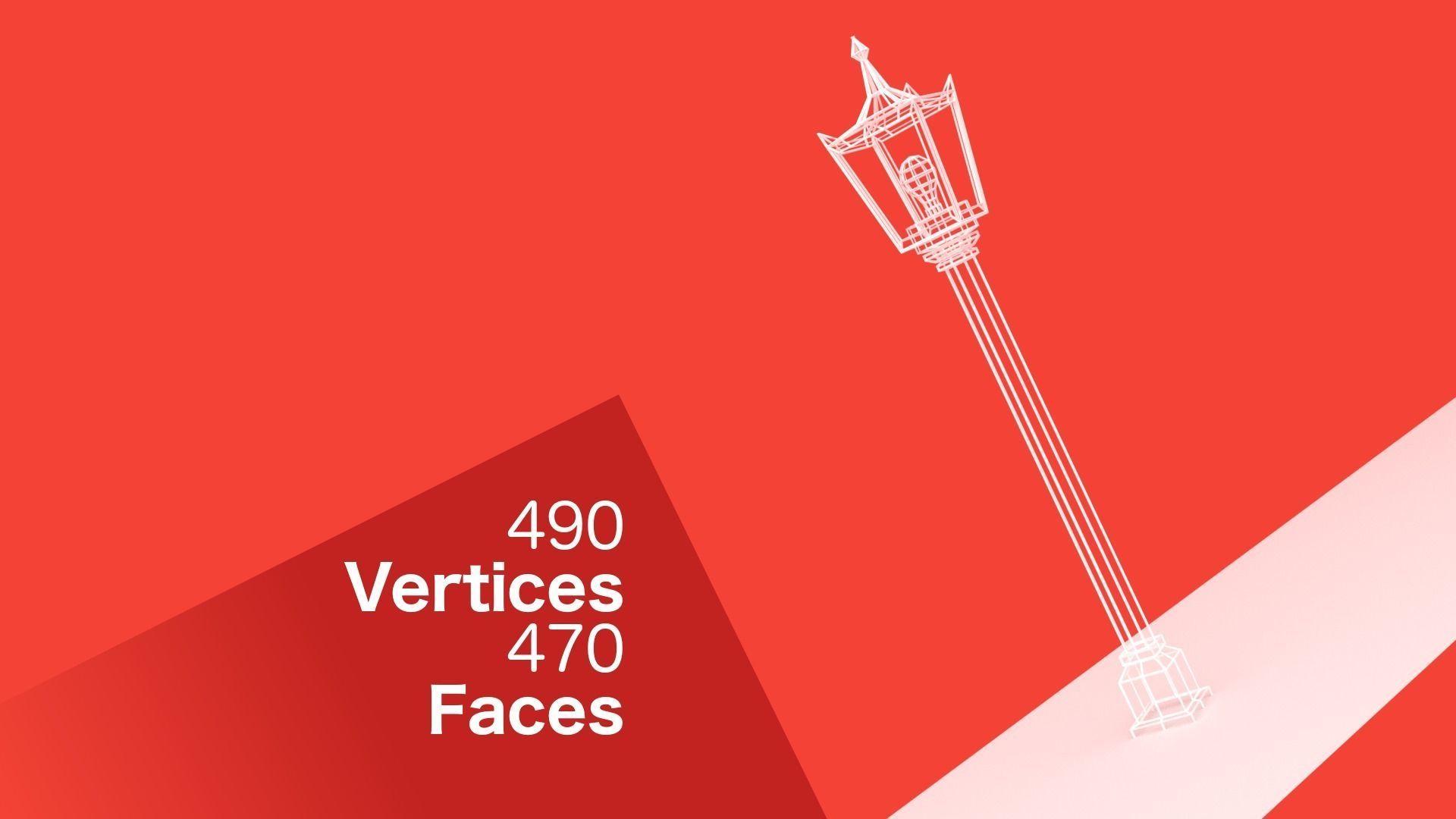 Victorian Street Lantern Pack Low-poly 3D model_4