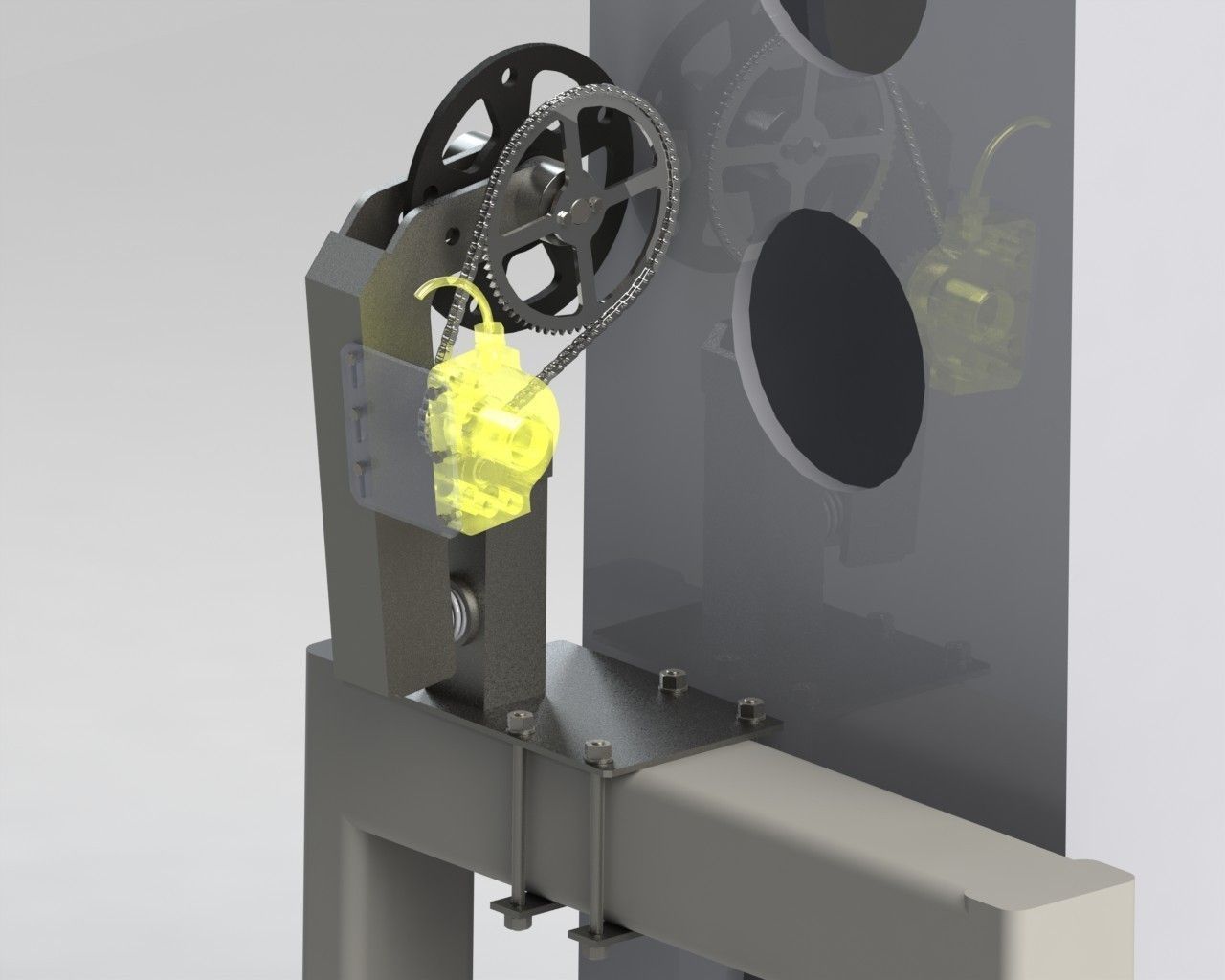  Support depth sensor encoder Free 3D model_3