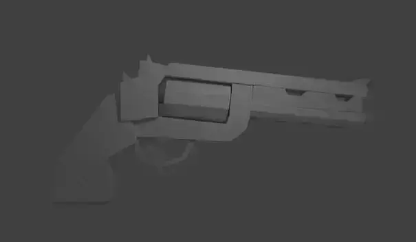 Simple Low-Poly Revolver