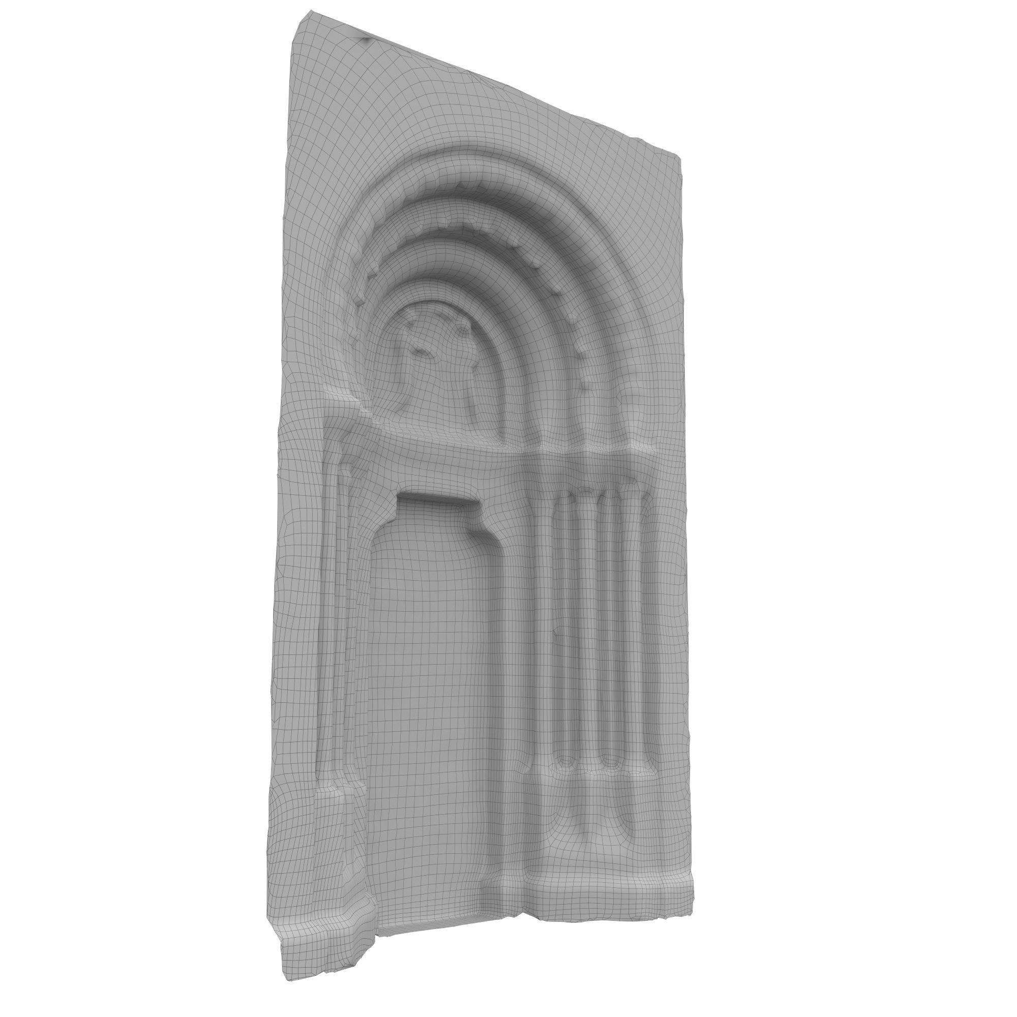 Church portal Low-poly 3D model_54