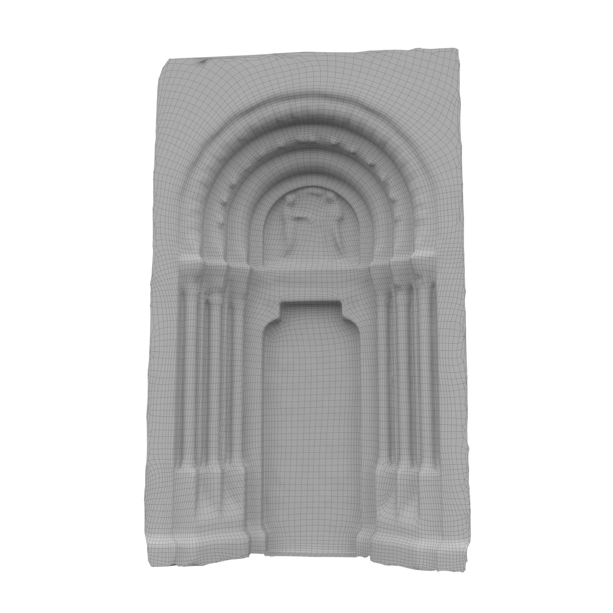 Church portal Low-poly 3D model_60