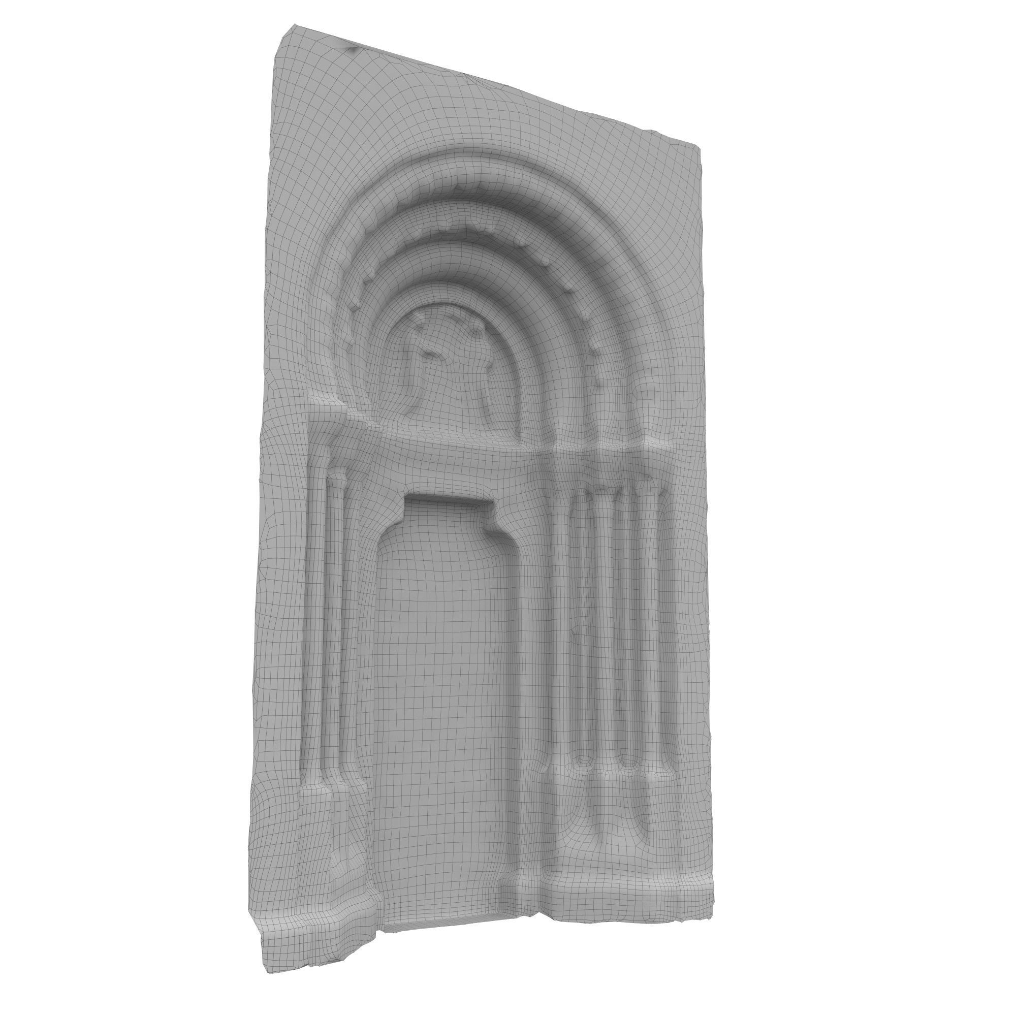 Church portal Low-poly 3D model_55