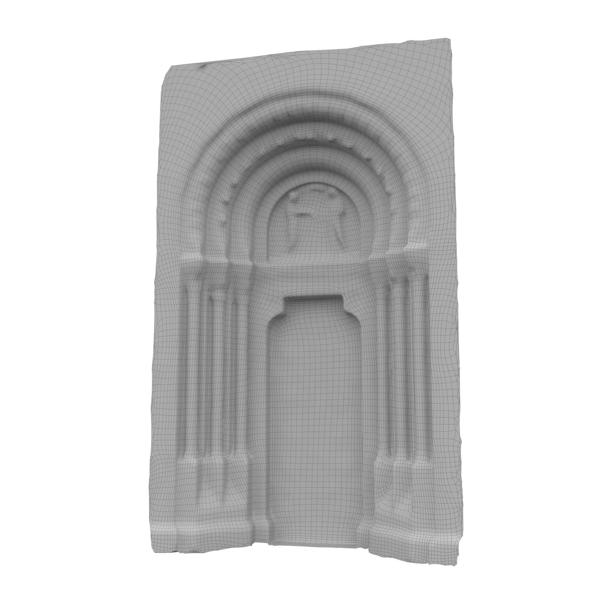Church portal Low-poly 3D model_61