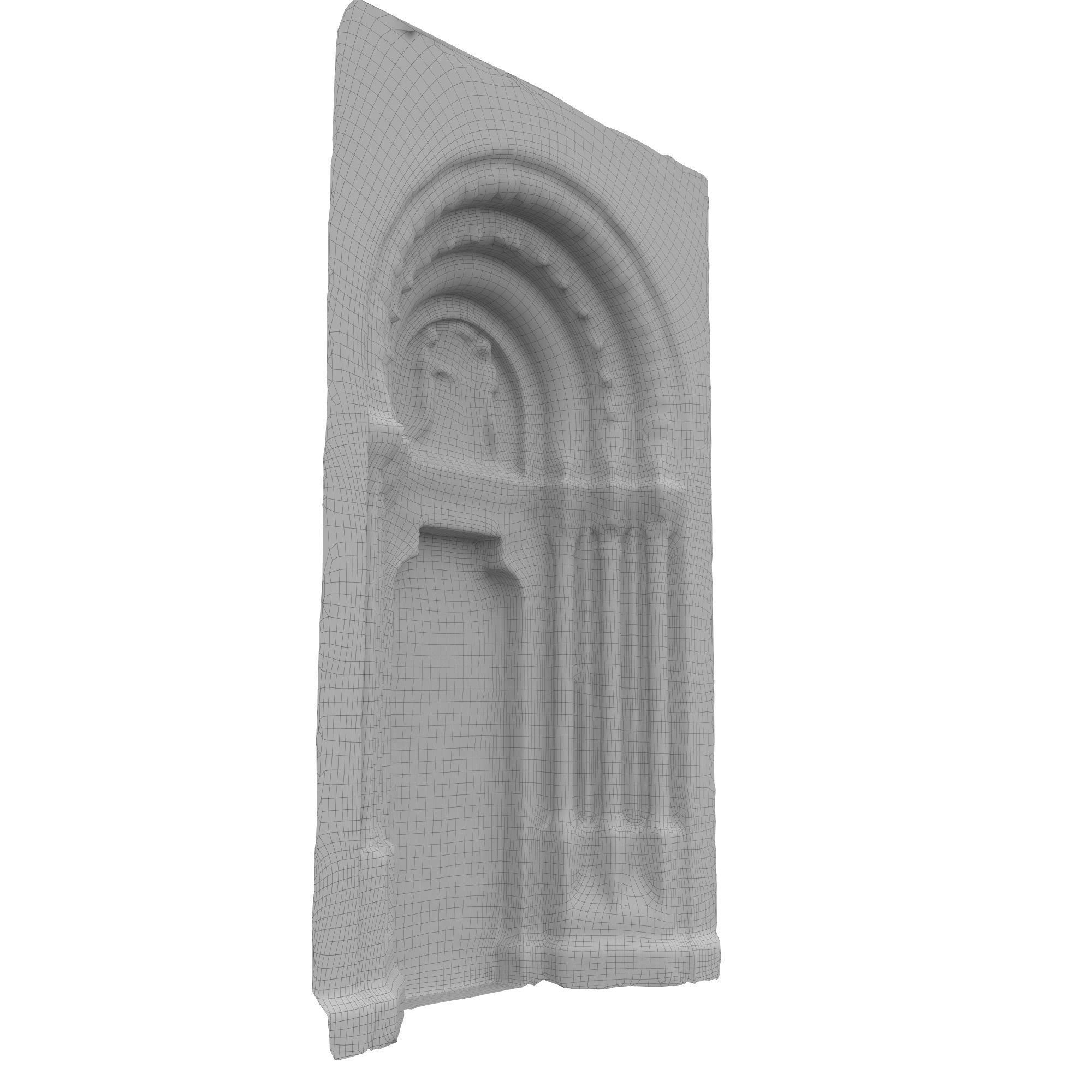 Church portal Low-poly 3D model_53