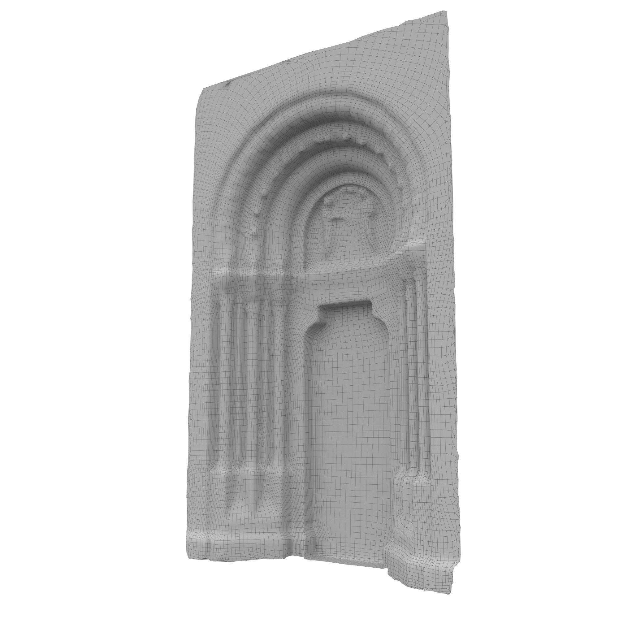 Church portal Low-poly 3D model_64