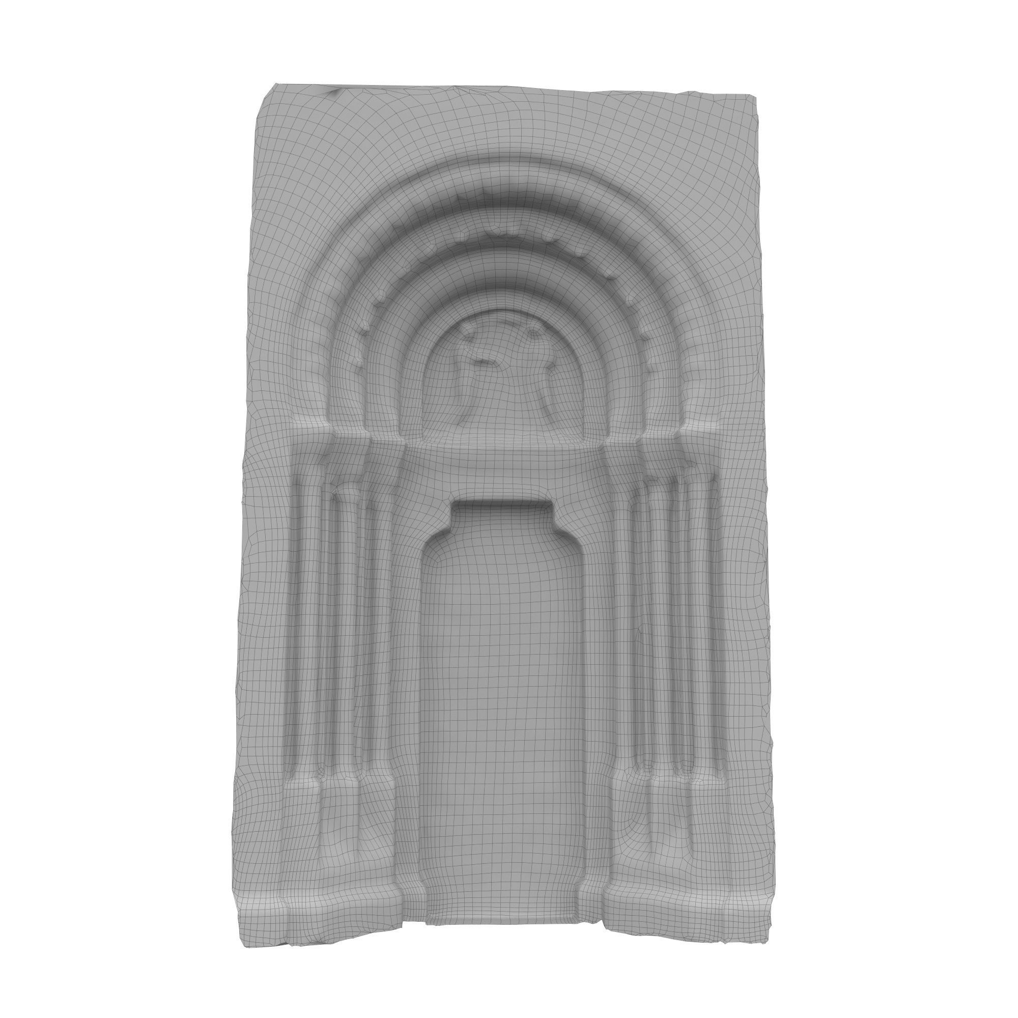 Church portal Low-poly 3D model_59