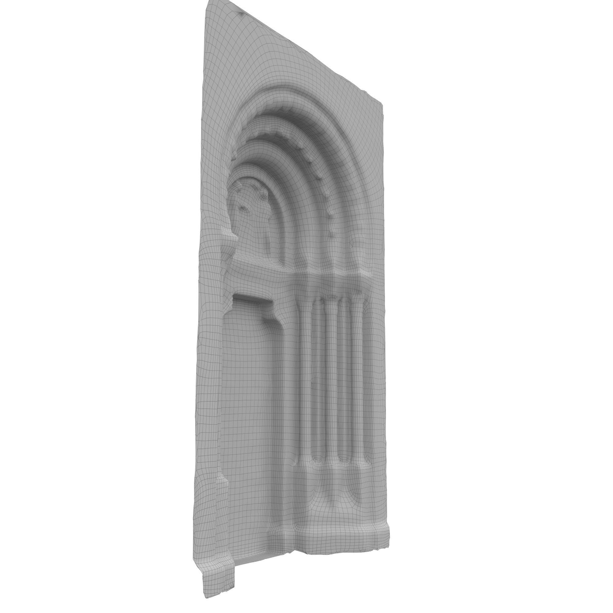 Church portal Low-poly 3D model_52