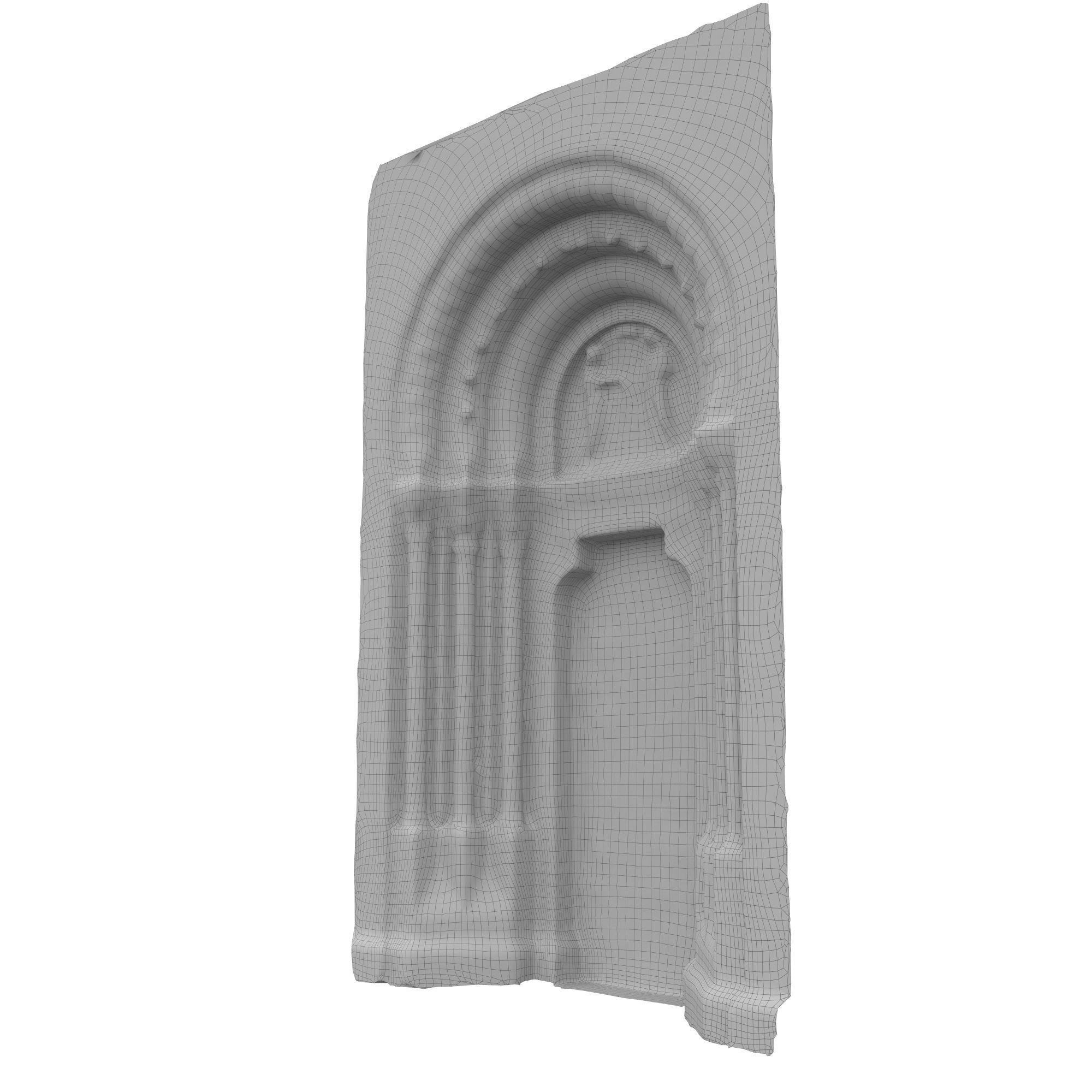 Church portal Low-poly 3D model_65