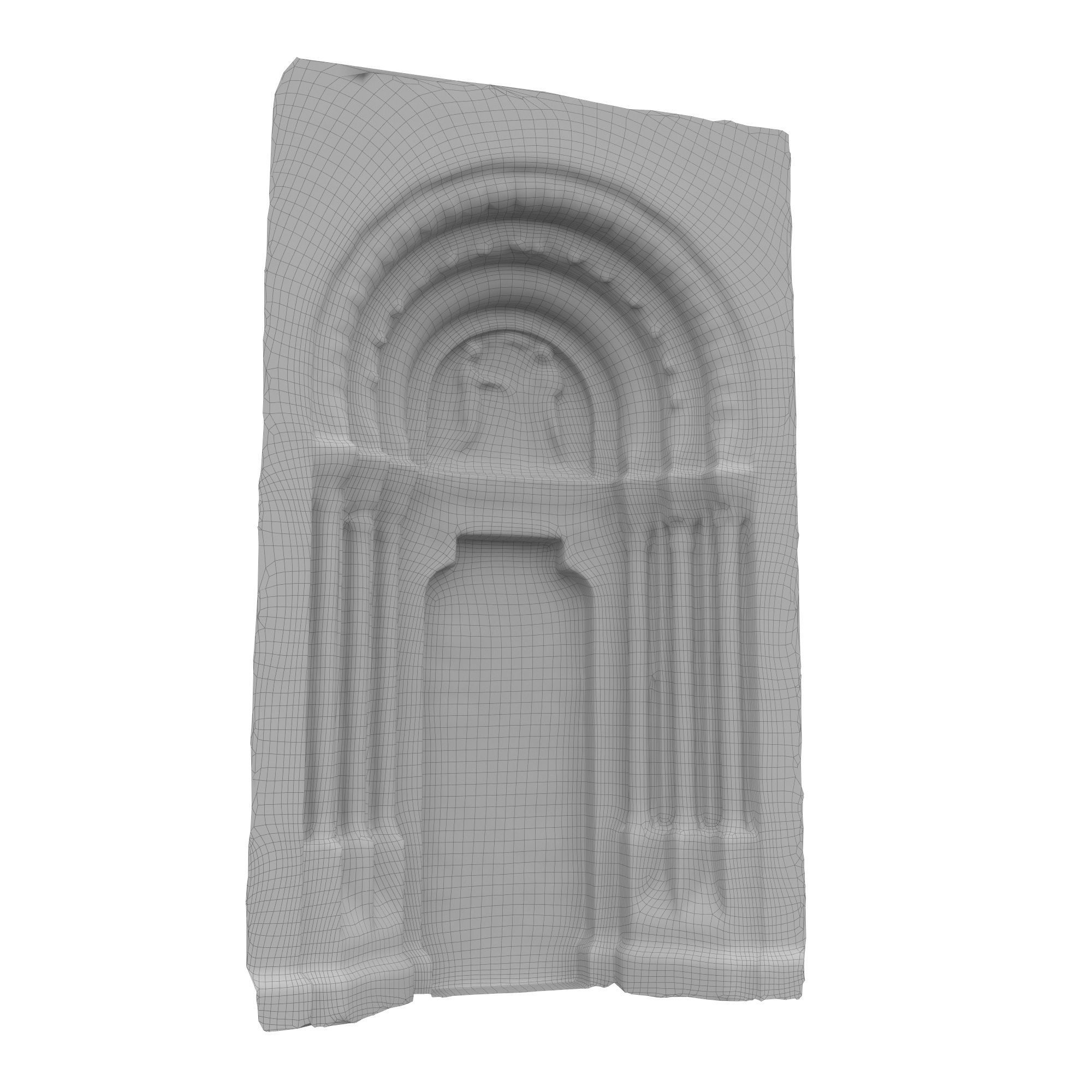 Church portal Low-poly 3D model_57