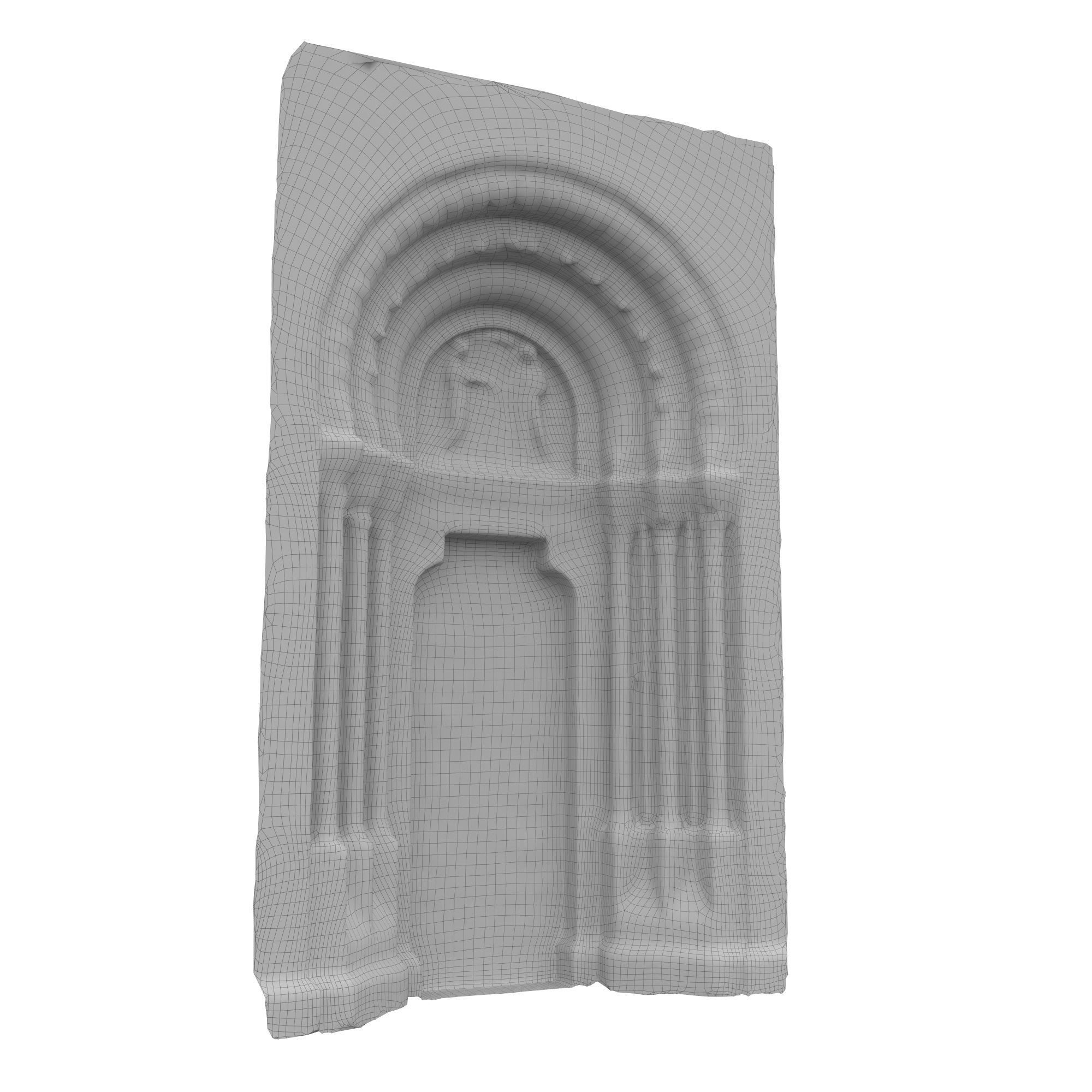 Church portal Low-poly 3D model_56