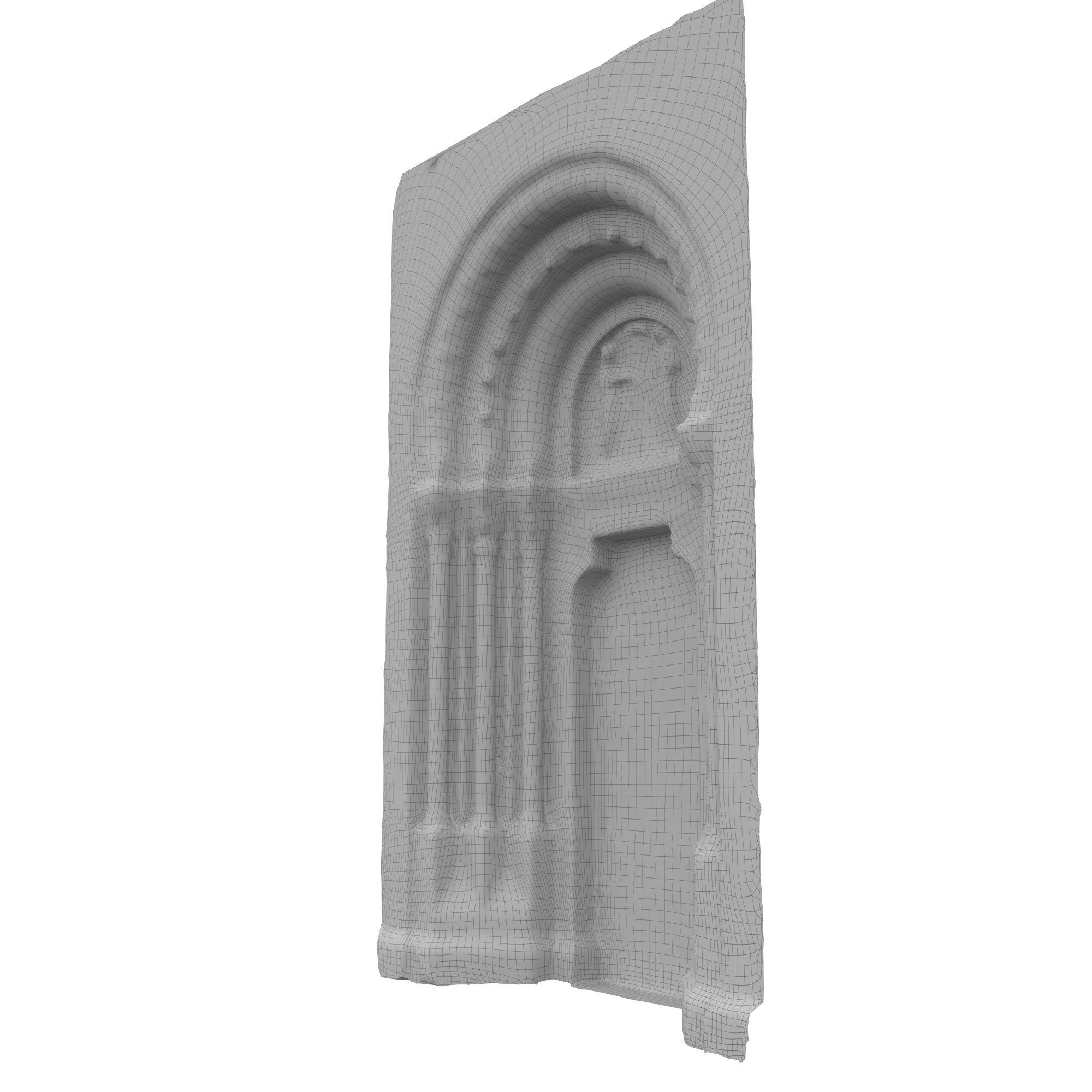 Church portal Low-poly 3D model_66