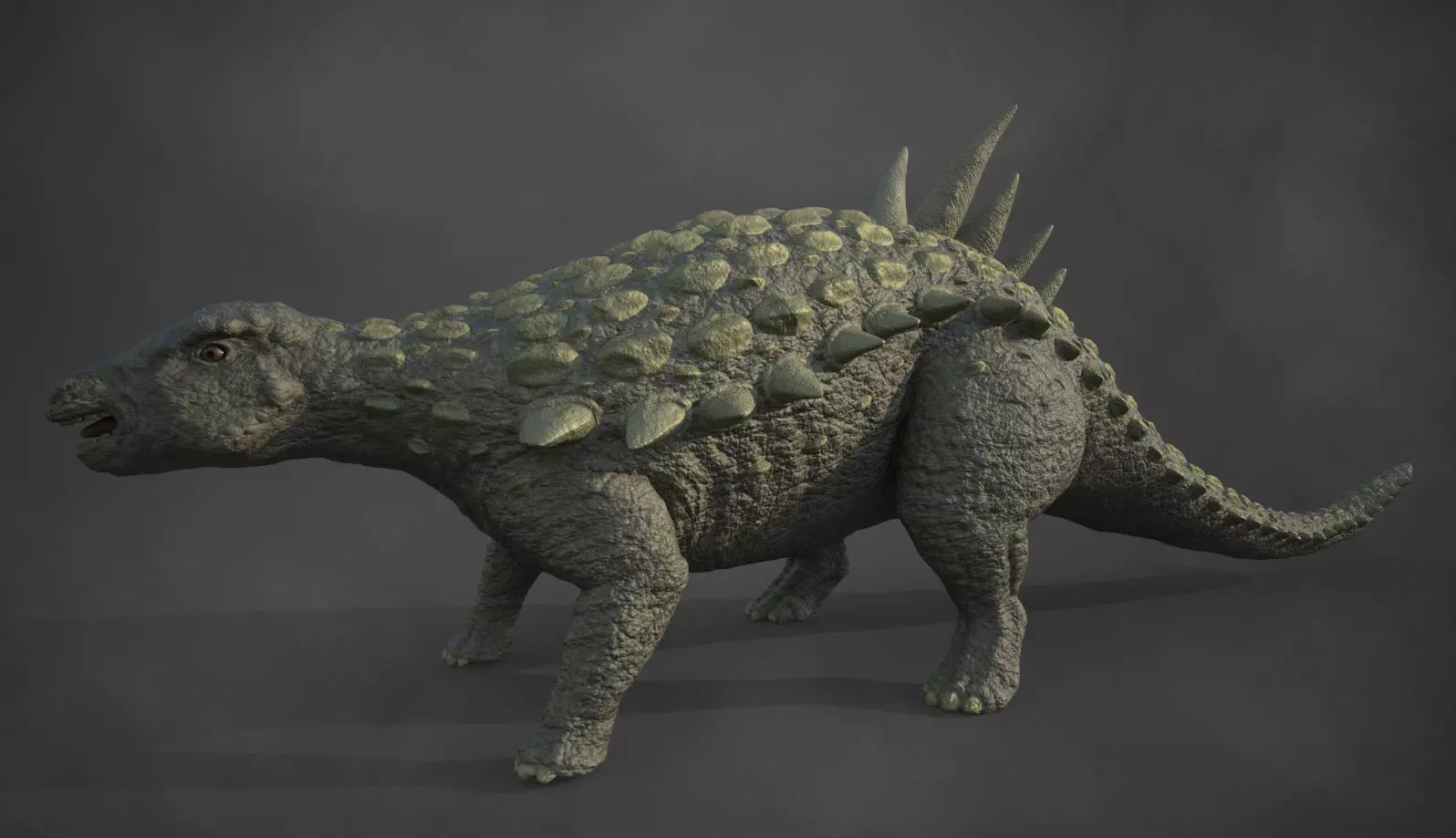 Acantholipan Gonzalezi Dinosaur - Nodosaurus family  Low-poly 3D model_0