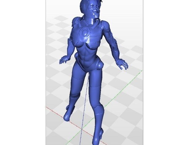 Tina Stark aka Iron Girl - Bimbo Series Model 1 Free 3D print model