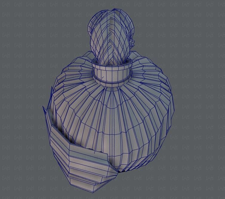 3D Hair style for girl V07 3D model_36