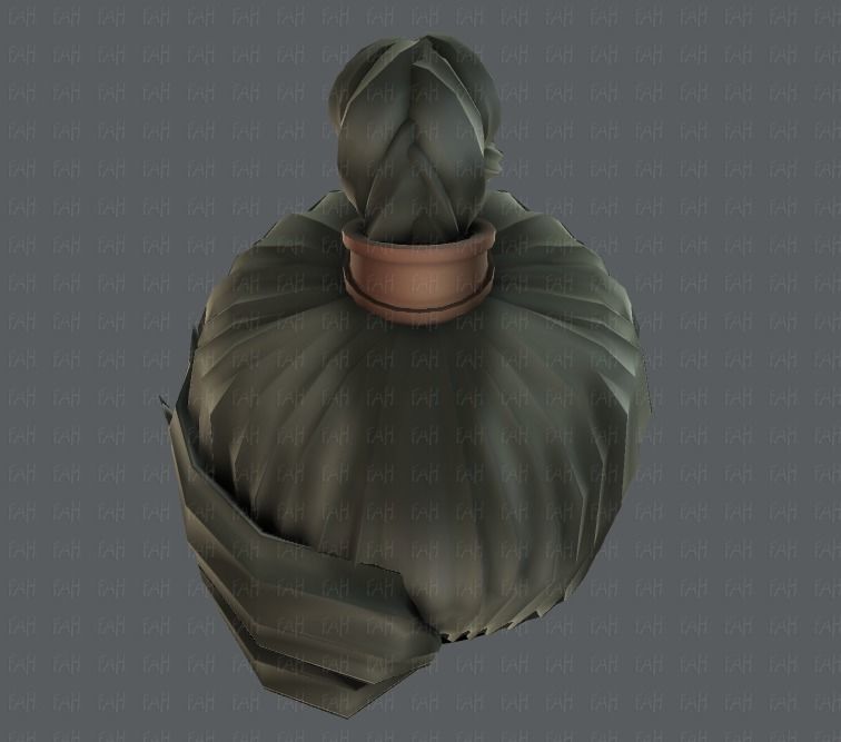 3D Hair style for girl V07 3D model_35