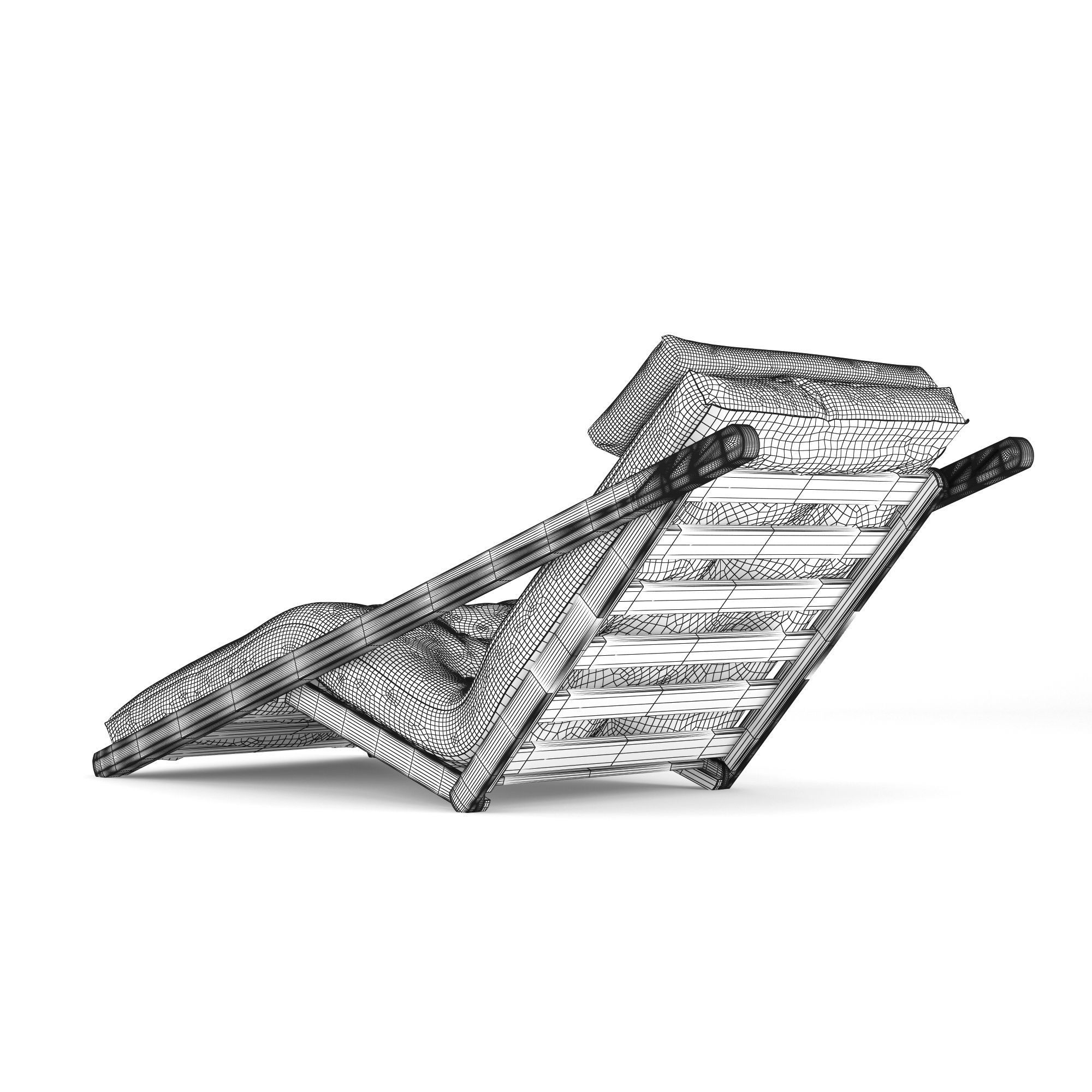 Figo Futon Chaise Lounge  3D model_9