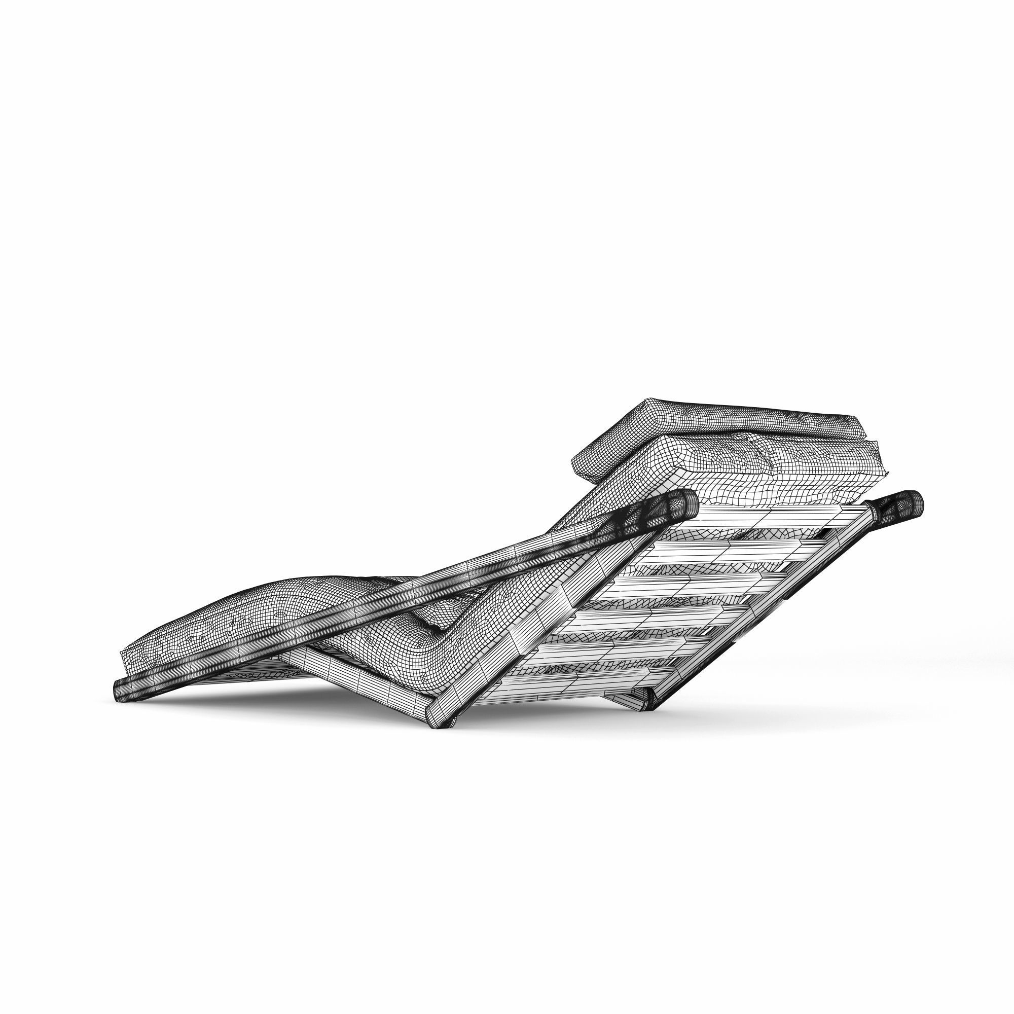 Figo Futon Chaise Lounge  3D model_10