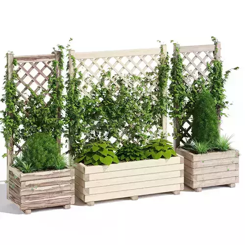 Planter with lattice