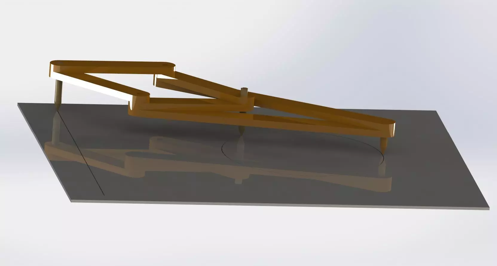 The PeaucellierLipkin linkage Free 3D model