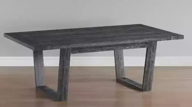 Skyline Gray Dining Table 3D model Skyline Gray Dining Table 3D model