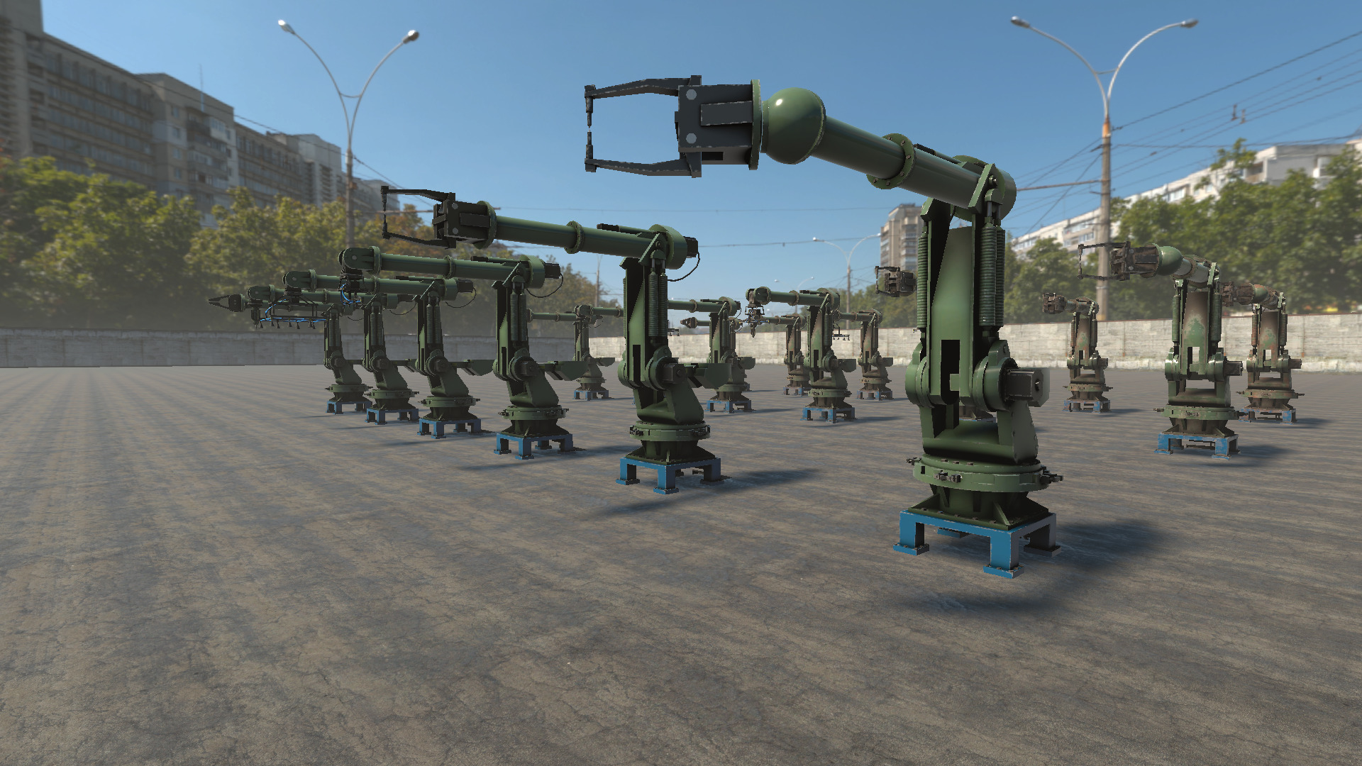 Industrial Robots Collection Low-poly 3D model_8