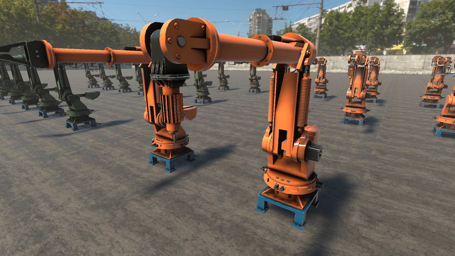 Industrial Robots Collection Low-poly 3D model_6