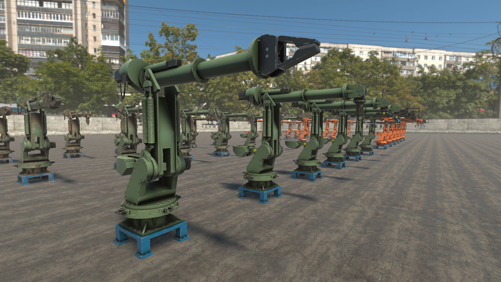 Industrial Robots Collection Low-poly 3D model_13