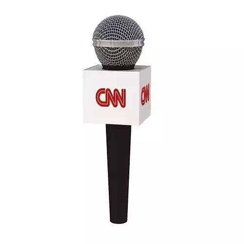 Microphone  Advertising on box model 3D model