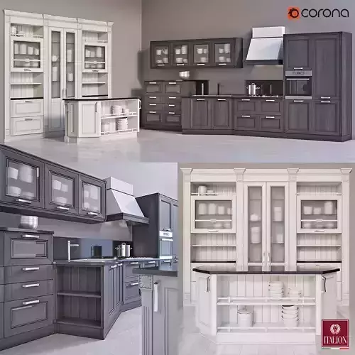 Kitchen model furniture 3D model