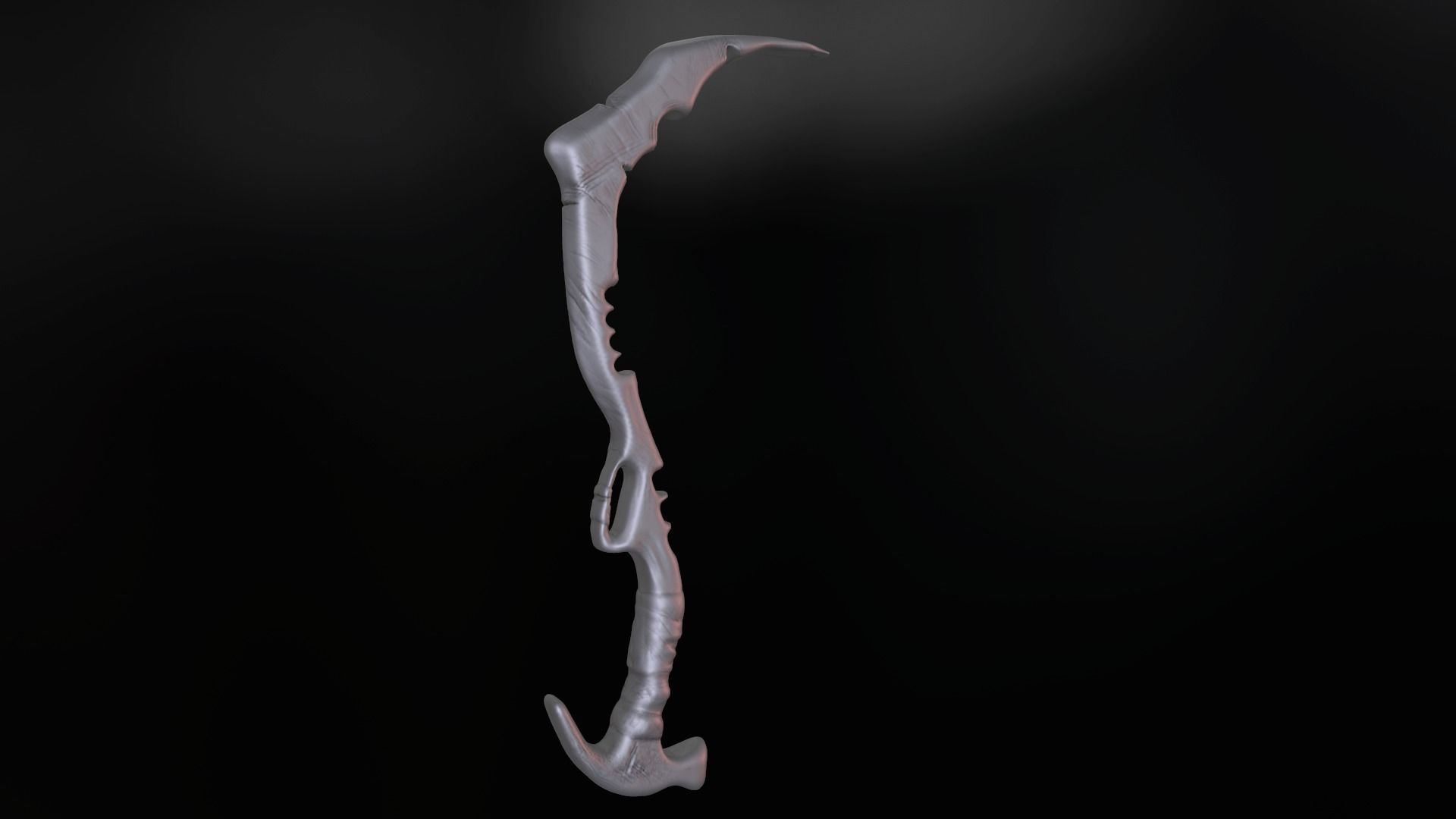 Machete Mid Poly Low-poly 3D model_12
