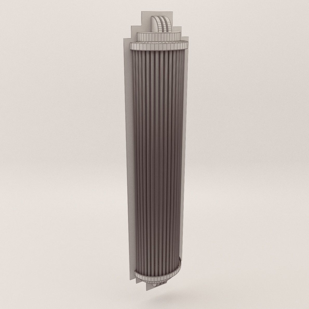 Bracket lamp Cannes - Art Deco style 3D model_1