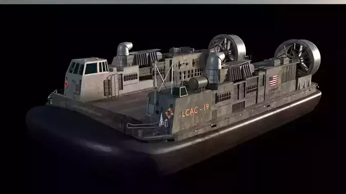 LCAC - Landing Craft Air Cushion 3D model