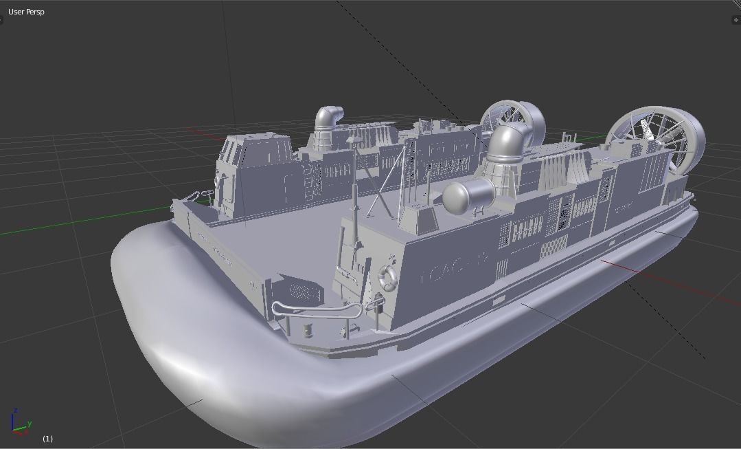 LCAC - Landing Craft Air Cushion 3D model_1