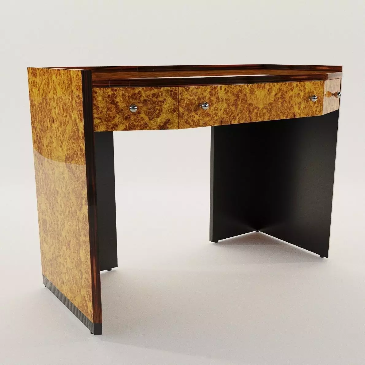 Desk table - Art Deco style 3D model