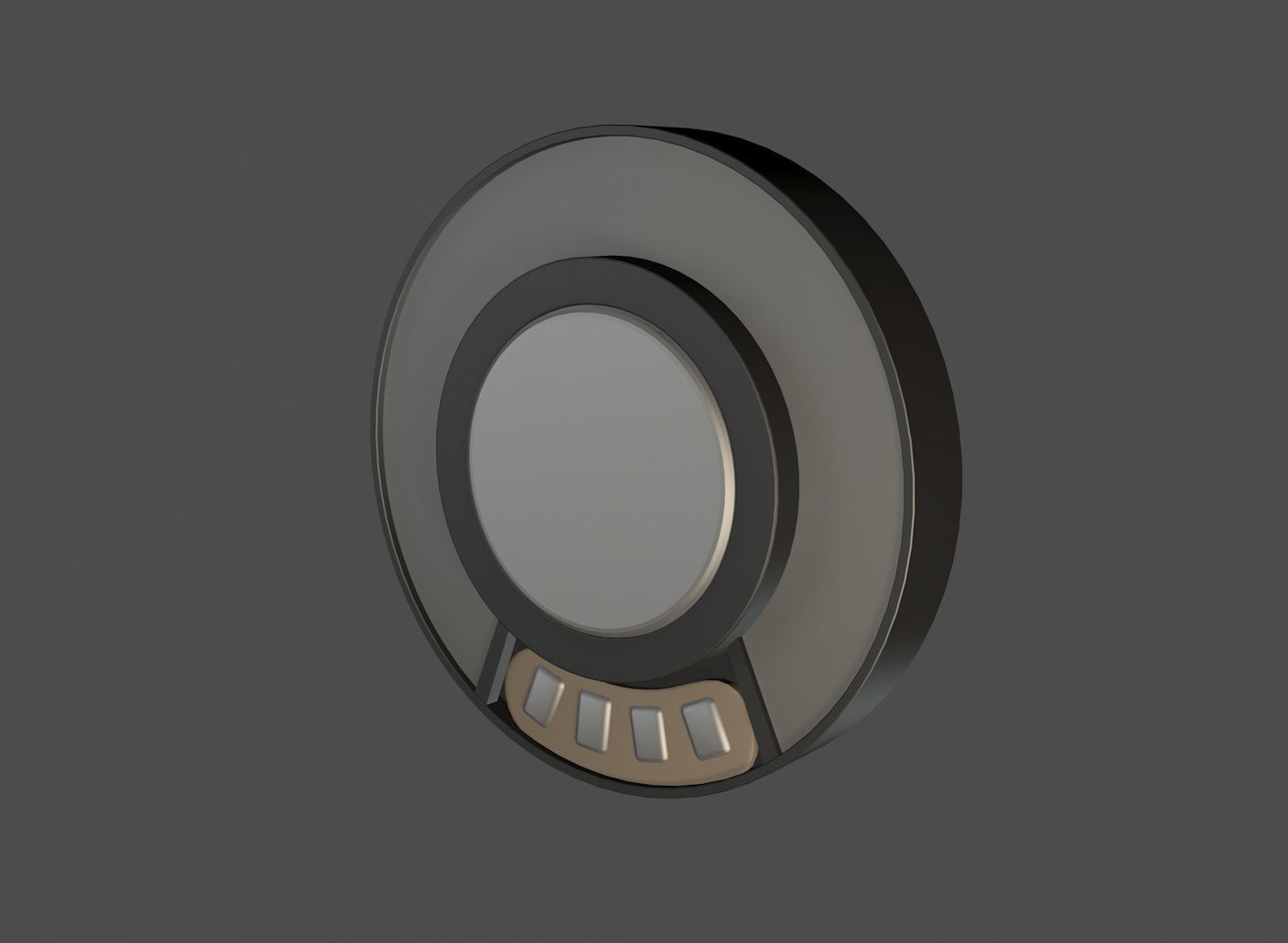 Speaker unit heavy Bass driver  30mm 3D model_2