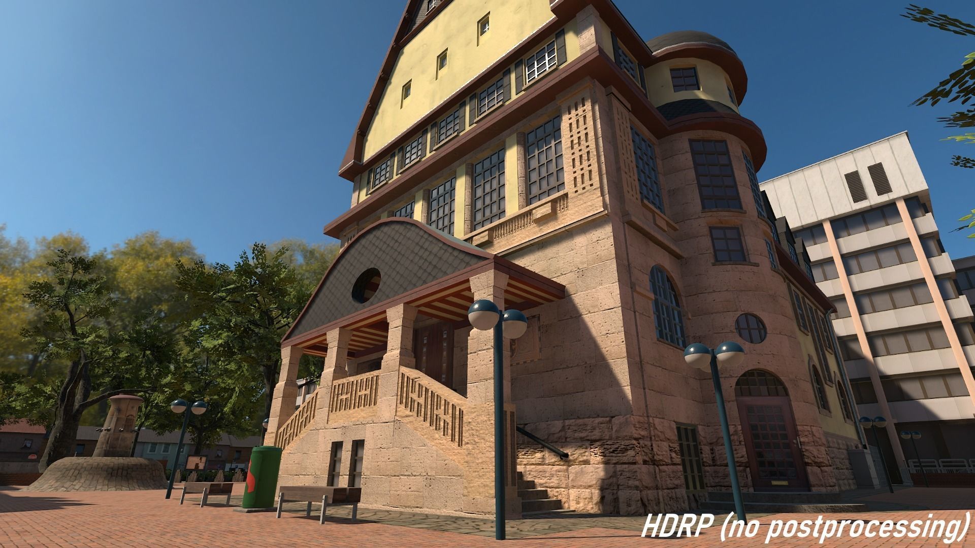 High Detail City 2 - Unity3D Low-poly 3D model_5