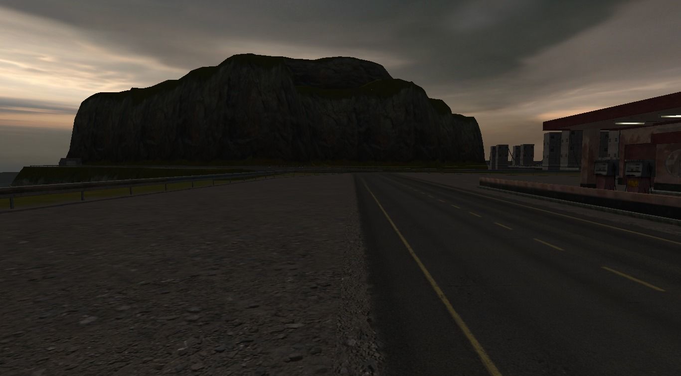 Forest island Low-poly 3D model_6