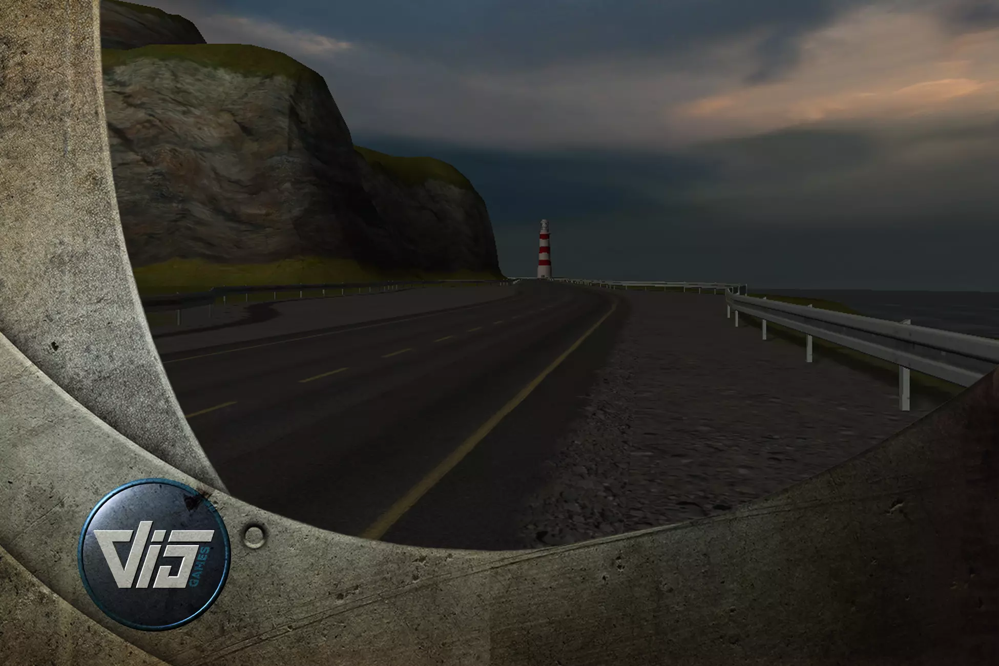 Forest island Low-poly 3D model_0