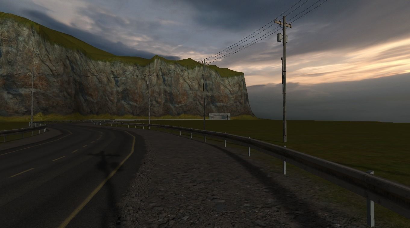 Forest island Low-poly 3D model_4