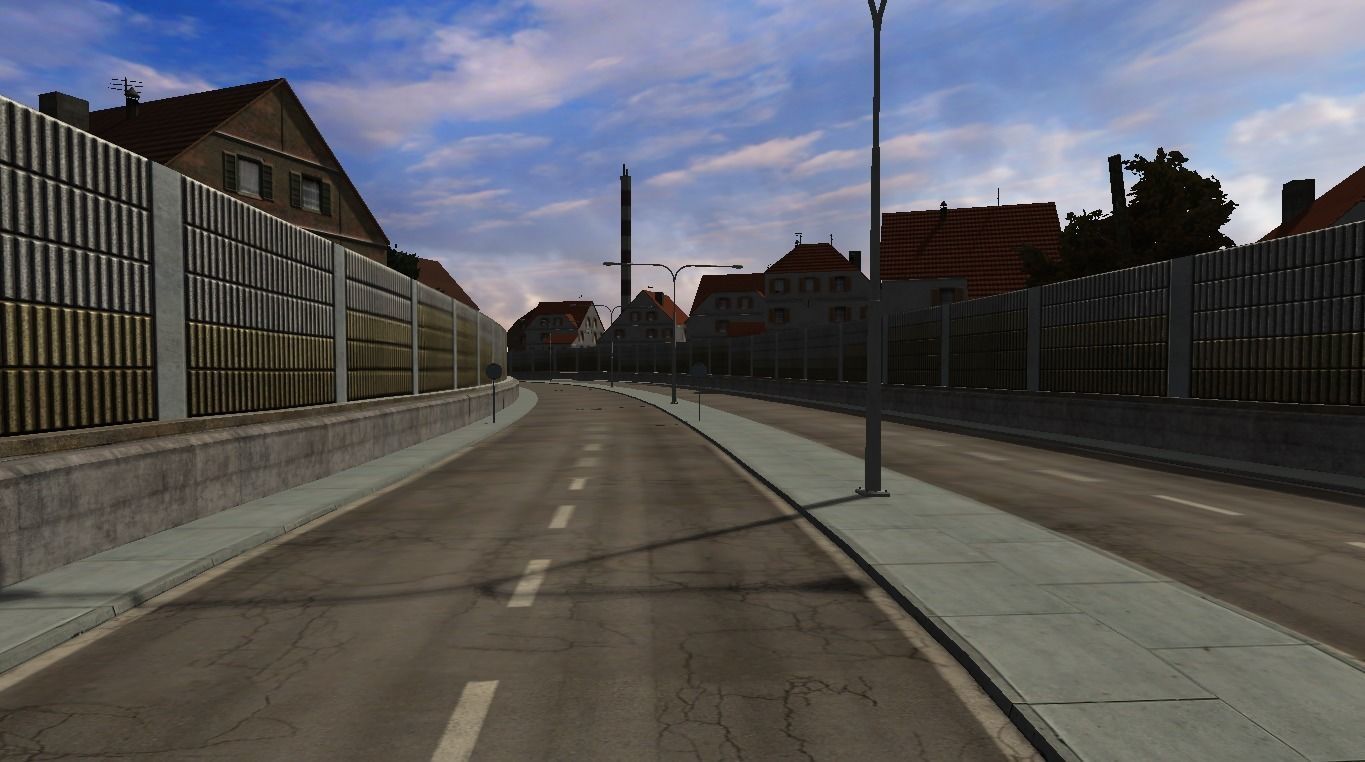 City highway Low-poly 3D model_7