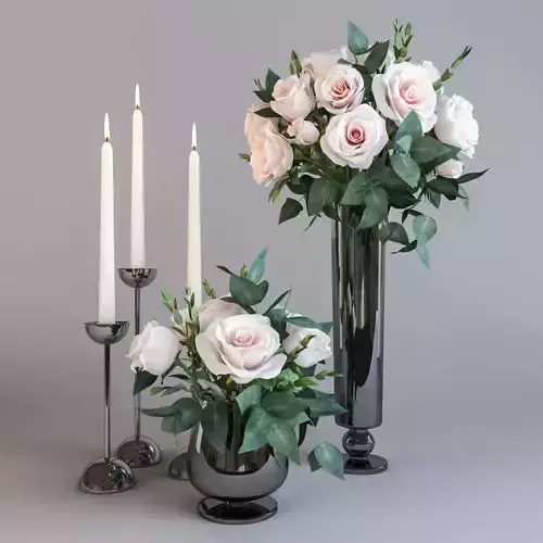 Roses and candles