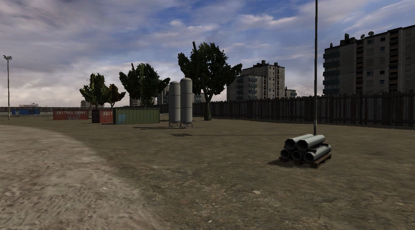 Construction site Low-poly 3D model_1