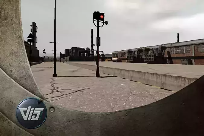 Industrial train station