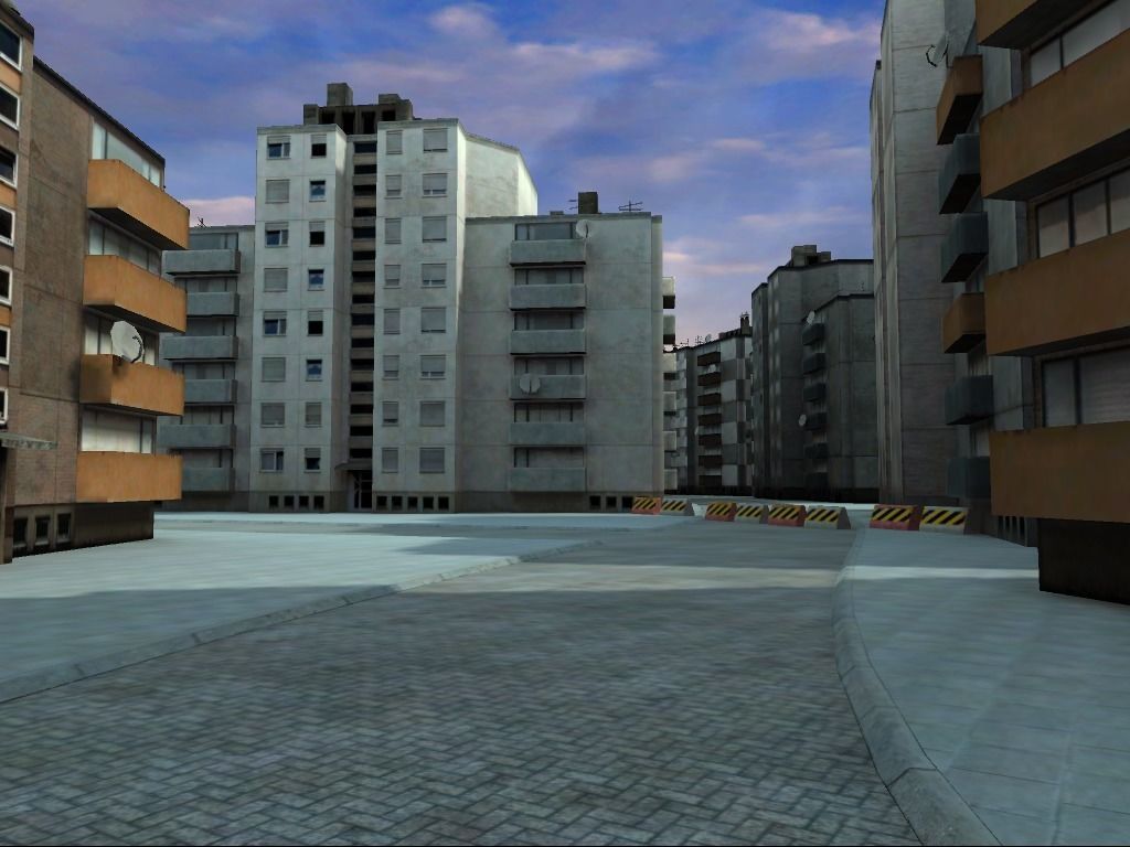 Innercity racing track Low-poly 3D model_2