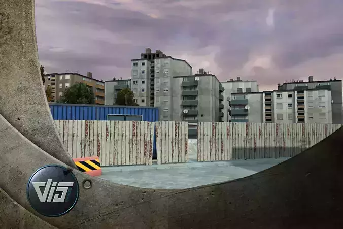 Innercity racing track