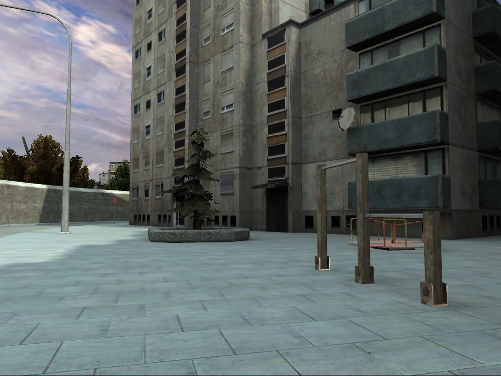 Innercity racing track Low-poly 3D model_1